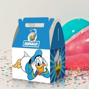 Donald Theme | Party Favor Boxes | Birthday | Baby Shower | Wedding | Gift | Party Supplies | Party Decorations | Candy Boxes | Favors