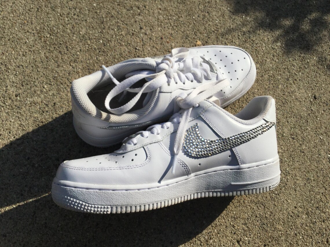 Custom Bedazzled Nike Air Force 1 07 | Etsy