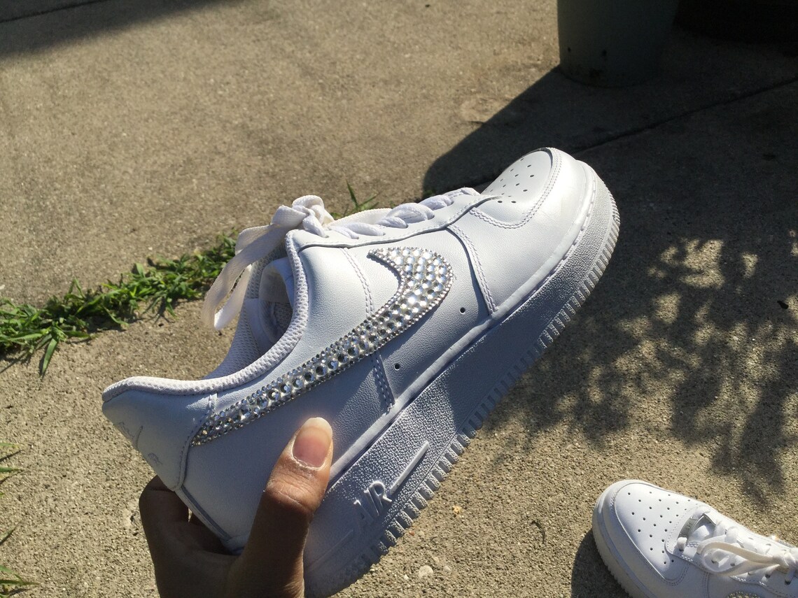 Custom Bedazzled Nike Air Force 1 07 | Etsy