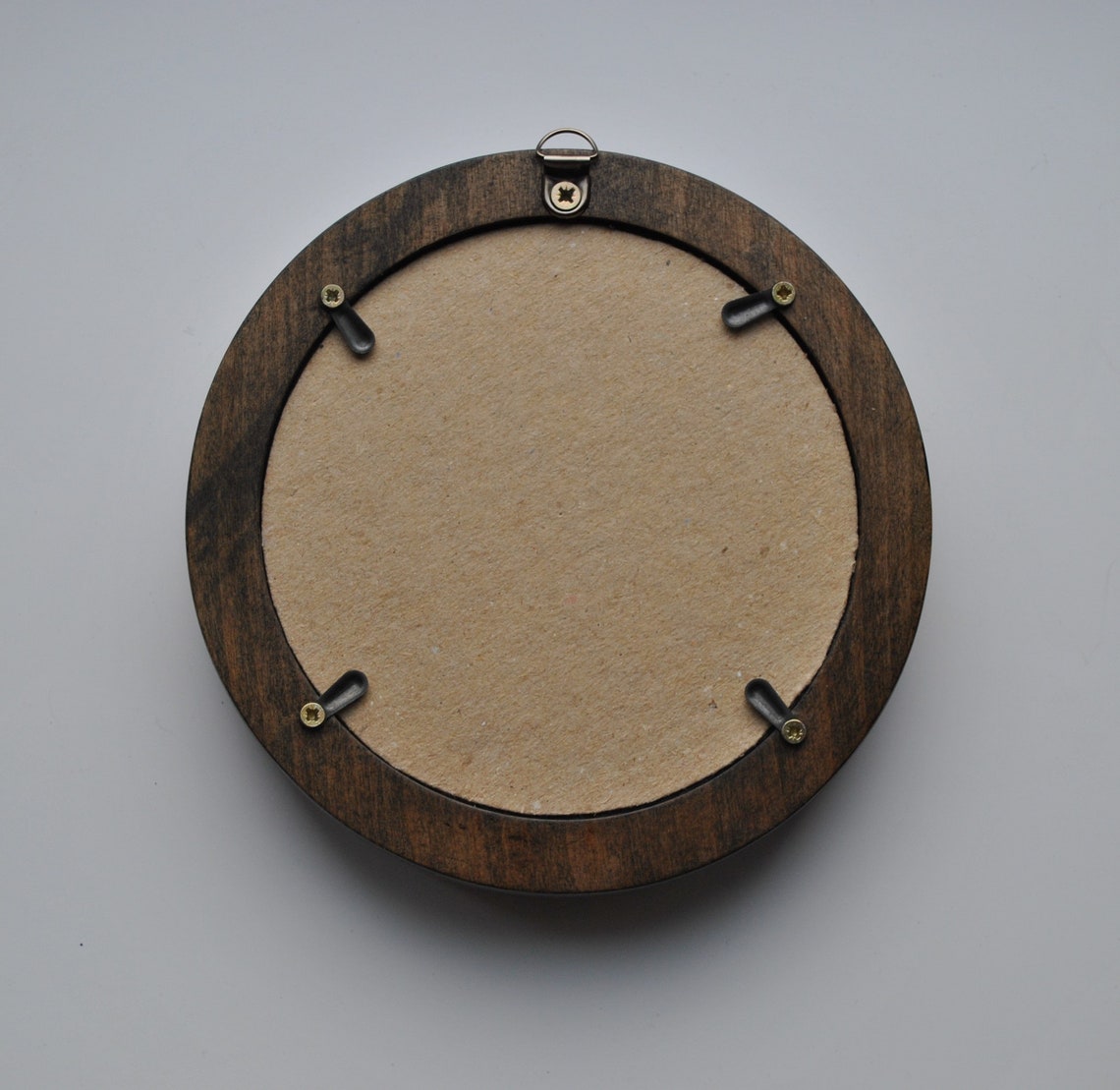 4 Inch ROUND WOODEN FRAME Floral Ornament Wood Carving Wall Etsy UK