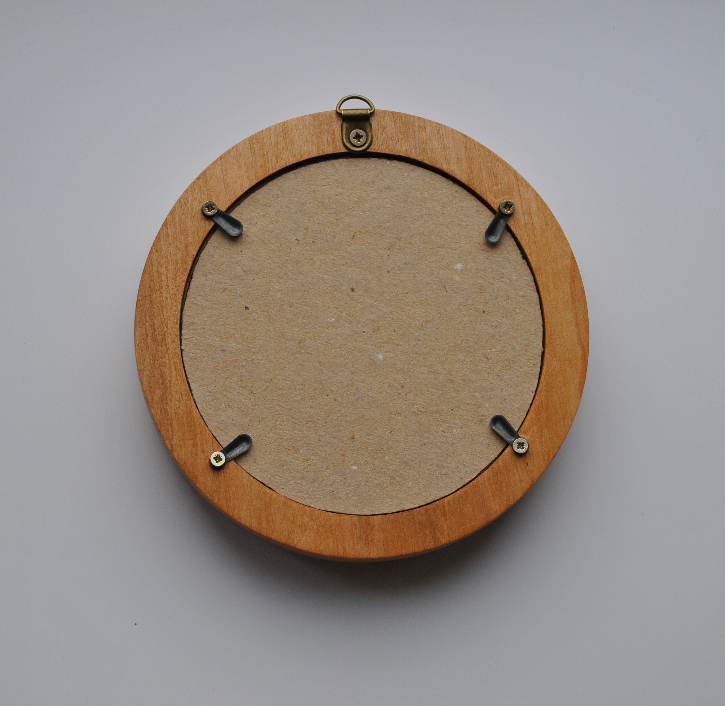 4 Inch ROUND WOODEN FRAME Floral Ornament Wood Carving Wall Etsy UK