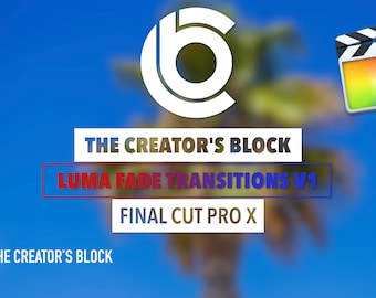Luma Fade Transitions: FCPx Motion Graphics Plugin (Digital Download)