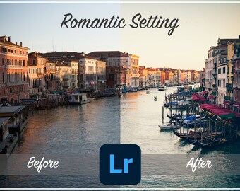 Romantic Setting Lightroom Preset: Twilight & Midnight Photography (XMP File)