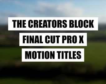 Final Cut Pro X Motion Titles: Customizable Video Editing Tool (PDF Instructions)