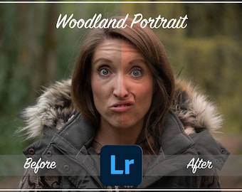 WOODLAND PORTRAIT Adobe Lightroom Preset Filter, Photography Editing, Plugins & Presets, Filters, Countryside, Nature, Landscape