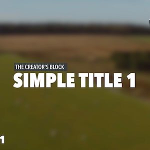 Auto Scale Simple Titles & Lower Thirds: FCPx Motion Graphics