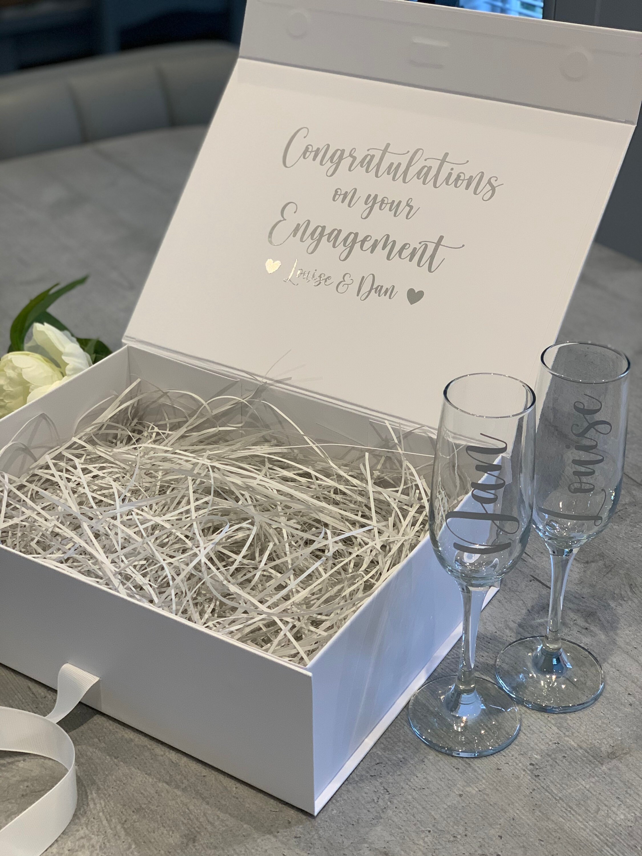 Congratulations on your Engagement luxury personalised gift Etsy