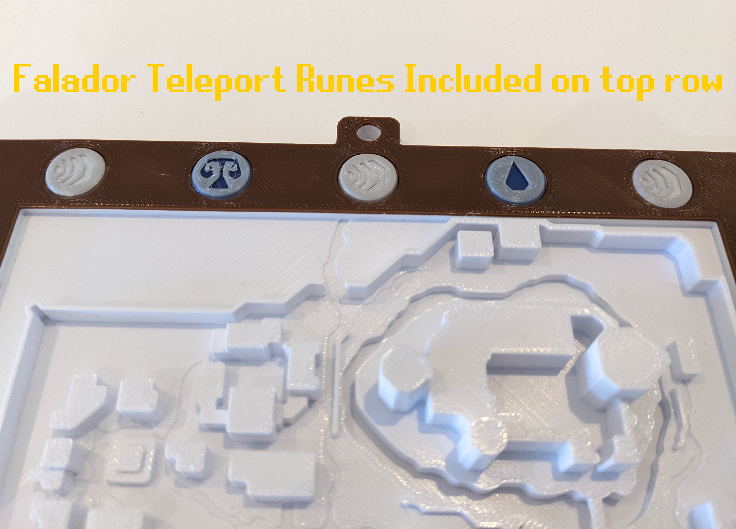 Runescape Falador City Topographic Map Model | Old School Runescape ...