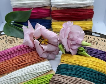 Hemp Cord Selection Card: Polished Eco-Chic Crafting Cord