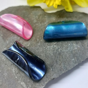 Unique Toggle Button. 34mm. Teal, Pink and Navy.