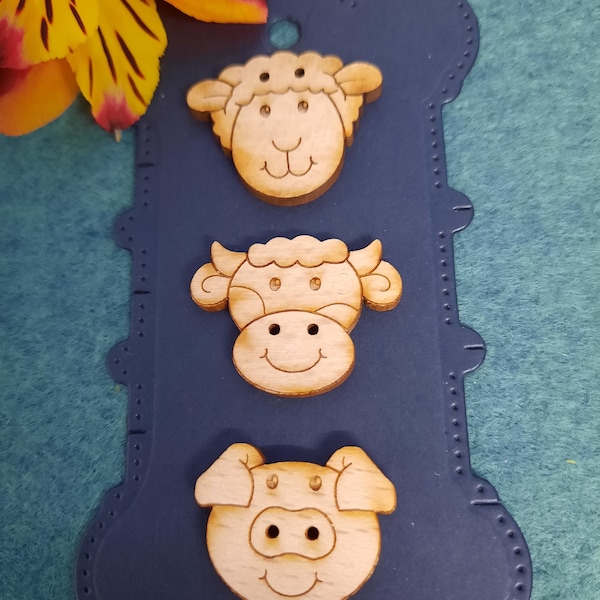 Animal Buttons - Etsy UK