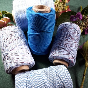 Sélection bleue de ficelle de boulanger