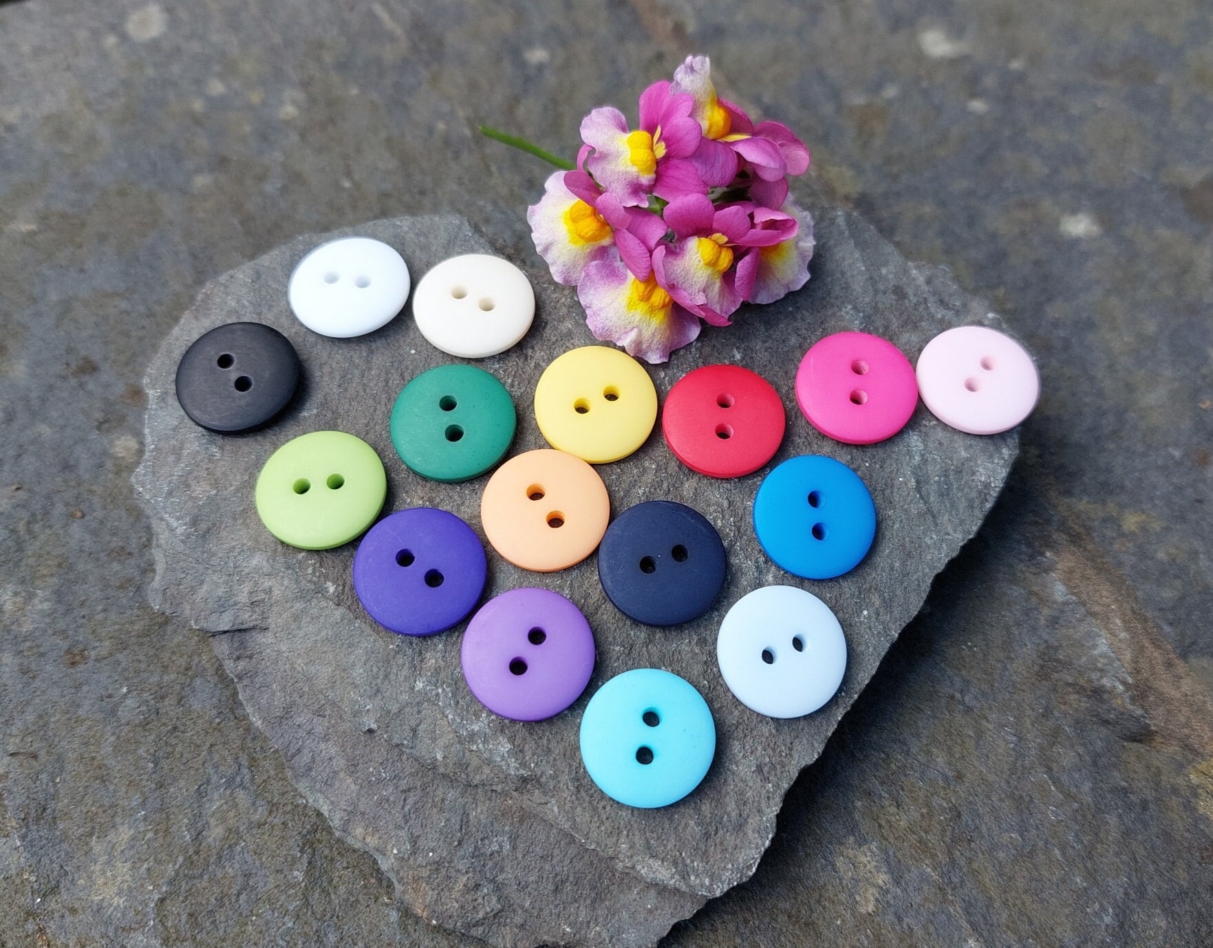 Crystal Button, Sew on Crystal Buttons, Multi Coloured Crystal Button, 