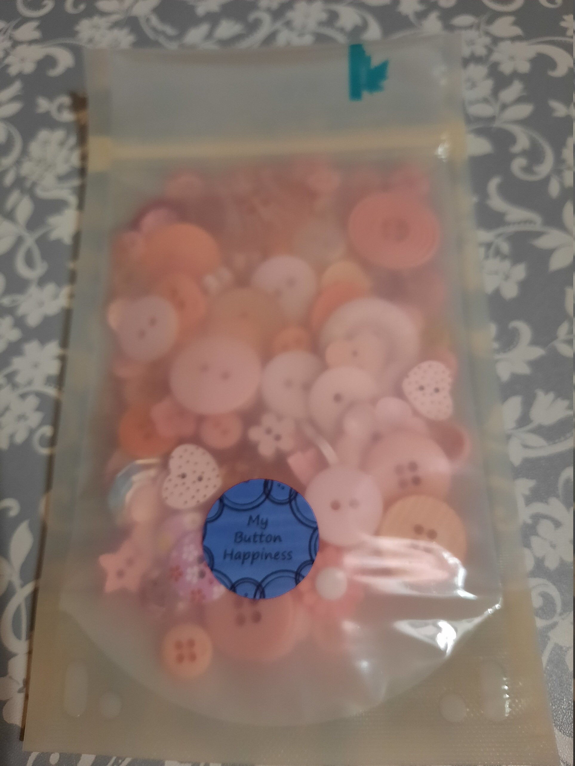 Mixed 50g Pale Pink Buttons - Etsy