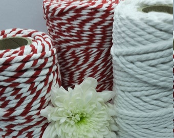 VALENTINE Red and White Bakers Twine to wrap up your loved ones special gift