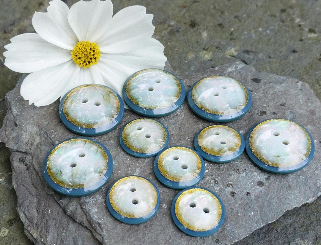 Shimmering Green Marble Effect Buttons: 15mm/20mm, Pack of 5 - Etsy