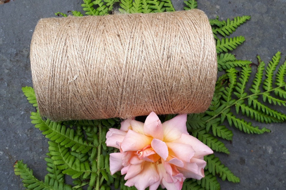 Natural and Gold Selection of 2mm Jute Twine. 5, 10 & 20 Metre