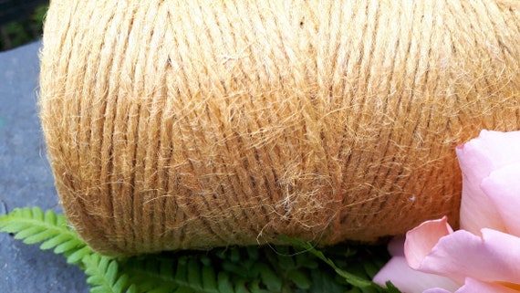 Natural and Gold Selection of 2mm Jute Twine. 5, 10 & 20 Metre