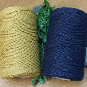 Spago da fornaio Regal. Blu navy e oro antico. 10 o 20 metri