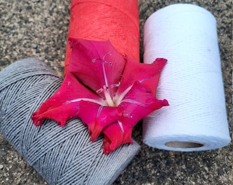 Finer Selection of Bakers Twine. Much finer than the standard bakers twine. Red, White or Grey. 5, 10 and 20 metre lengths.