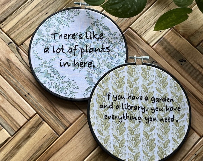 Plant Themed Embroidery Hoops (Part 2)