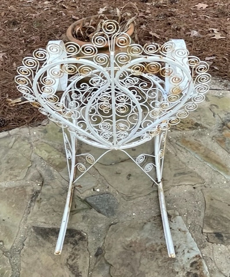 Vintage Metal Rocking Chairs a Pair Etsy