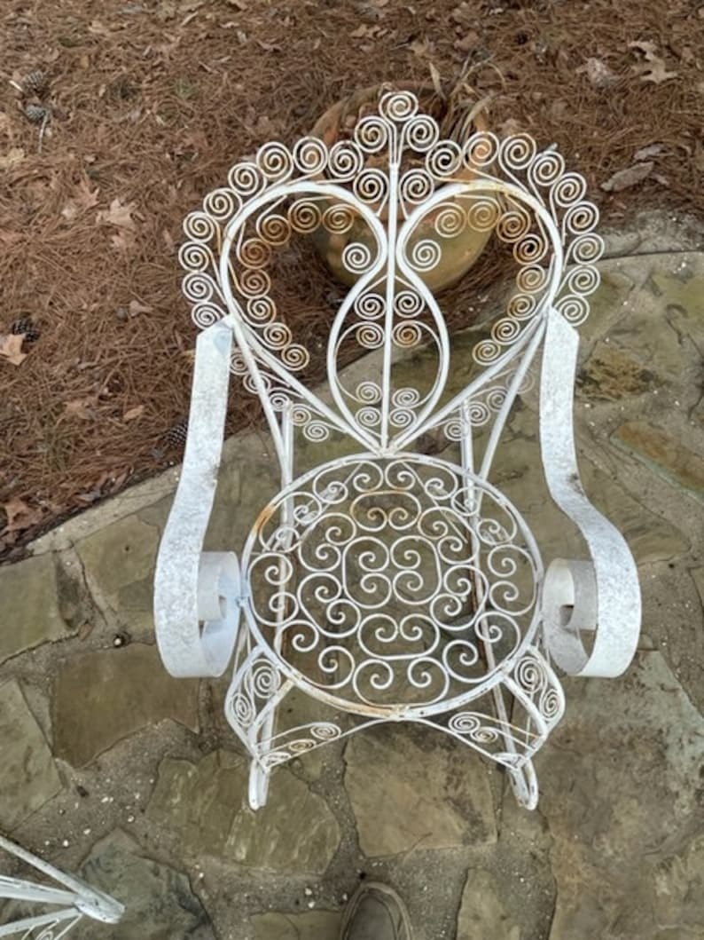 Vintage Metal Rocking Chairs a Pair Etsy