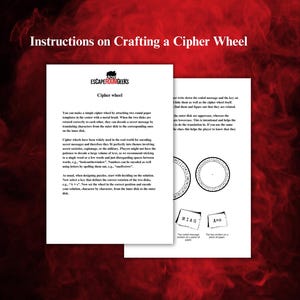Printable Cipher Wheel Templates Alphabet, Numbers, Symbols & Runes DIY ...