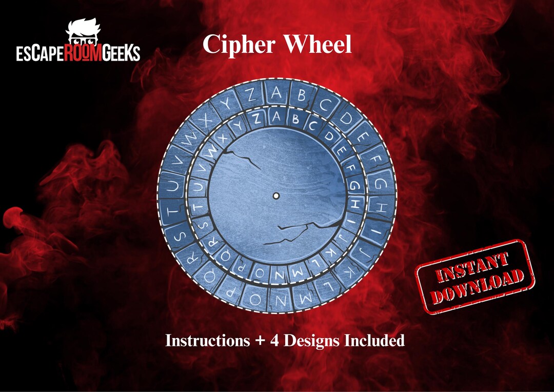 Printable Cipher Wheel Templates Alphabet, Numbers, Symbols & Runes DIY ...