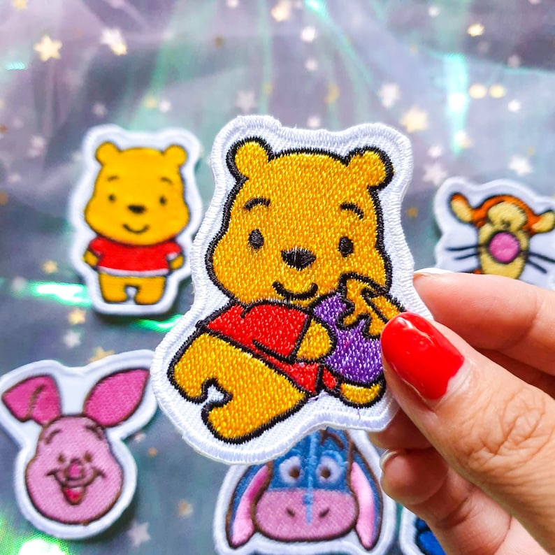 Winnie the Pooh Iron on Patch Sew on Patch Embroidery Cartoon Patch
