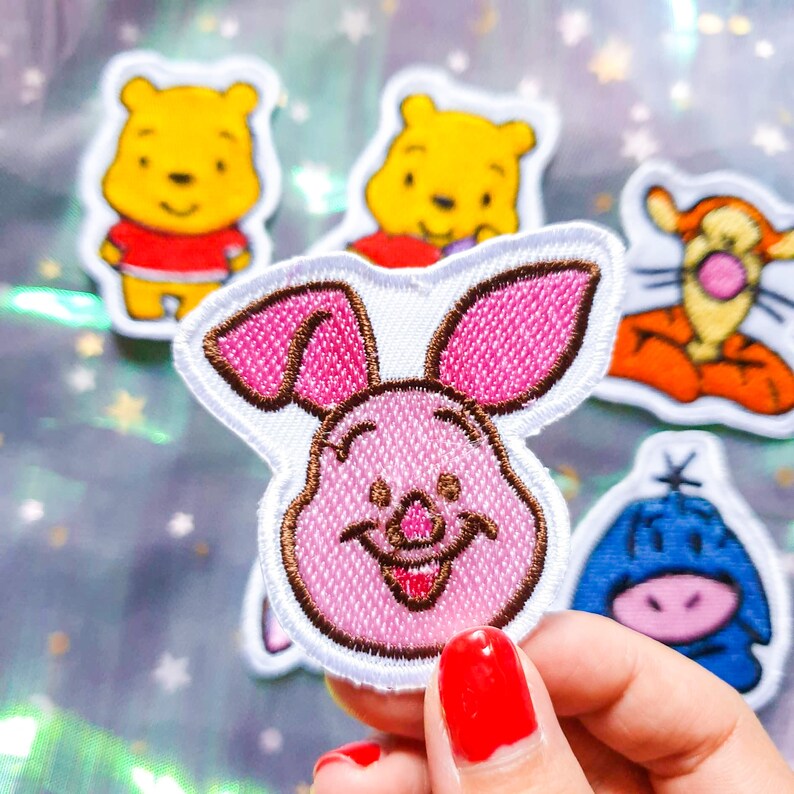 Winnie the Pooh Iron on Patch Sew on Patch Embroidery Cartoon Patch