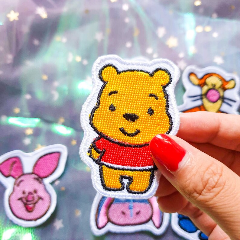 Winnie the Pooh Iron on Patch Sew on Patch Embroidery Cartoon Patch