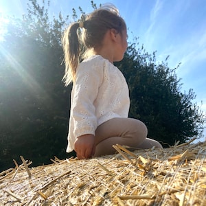 Blusa de muselina para niñas, camisa infantil de manga larga, jersey para bebé, camisa de algodón, para todo el año