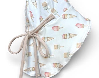 Jersey sun hat for babies and children with a wide brim and neck protection, sun protection for children, summer hat
