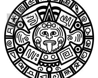 Free Free 112 Aztec Calendar Svg Free SVG PNG EPS DXF File