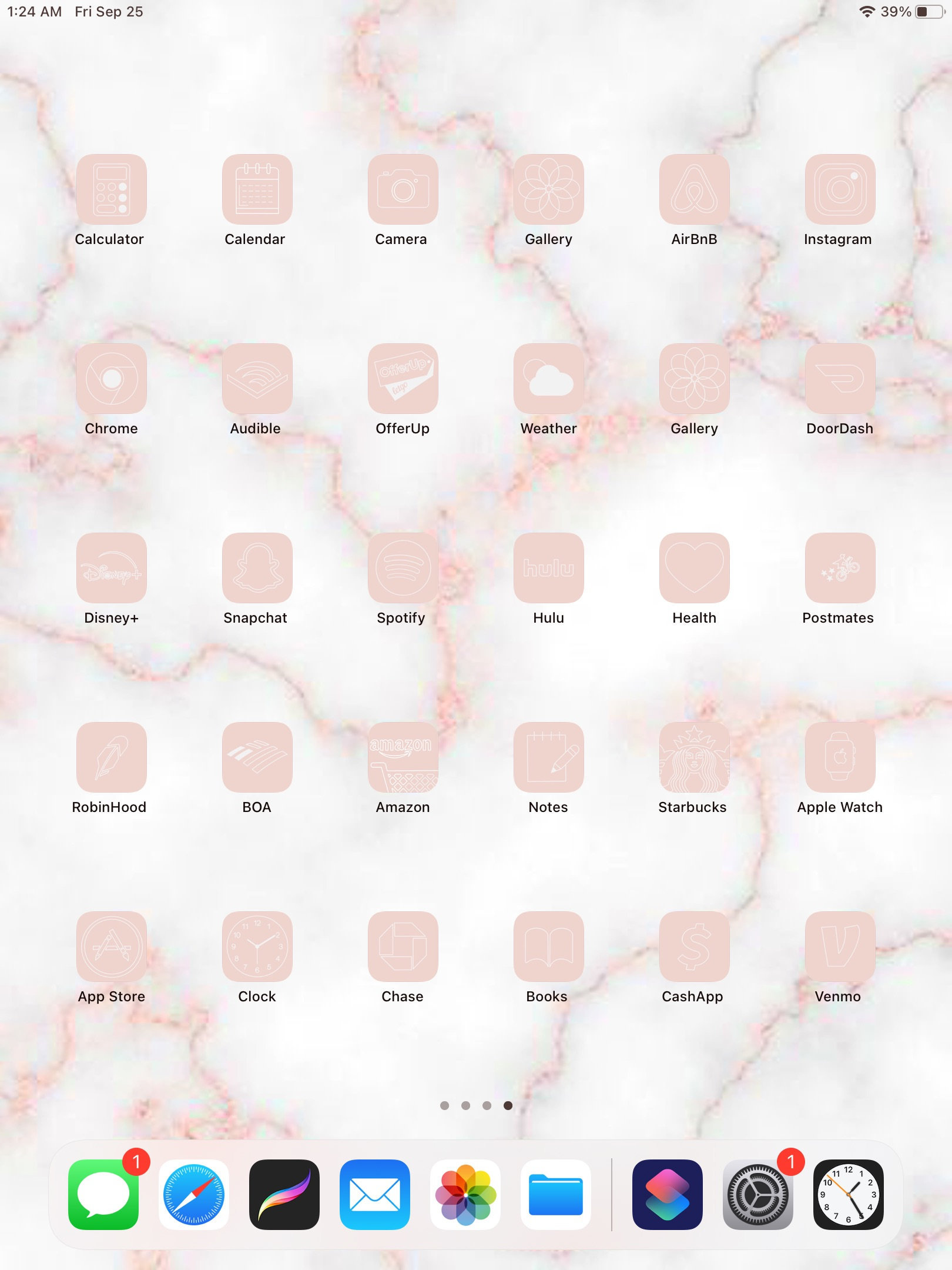 App Color Rosa 80 Pale Pink App Icon Pack, IOS14 Minimalist Aesthetic - Etsy