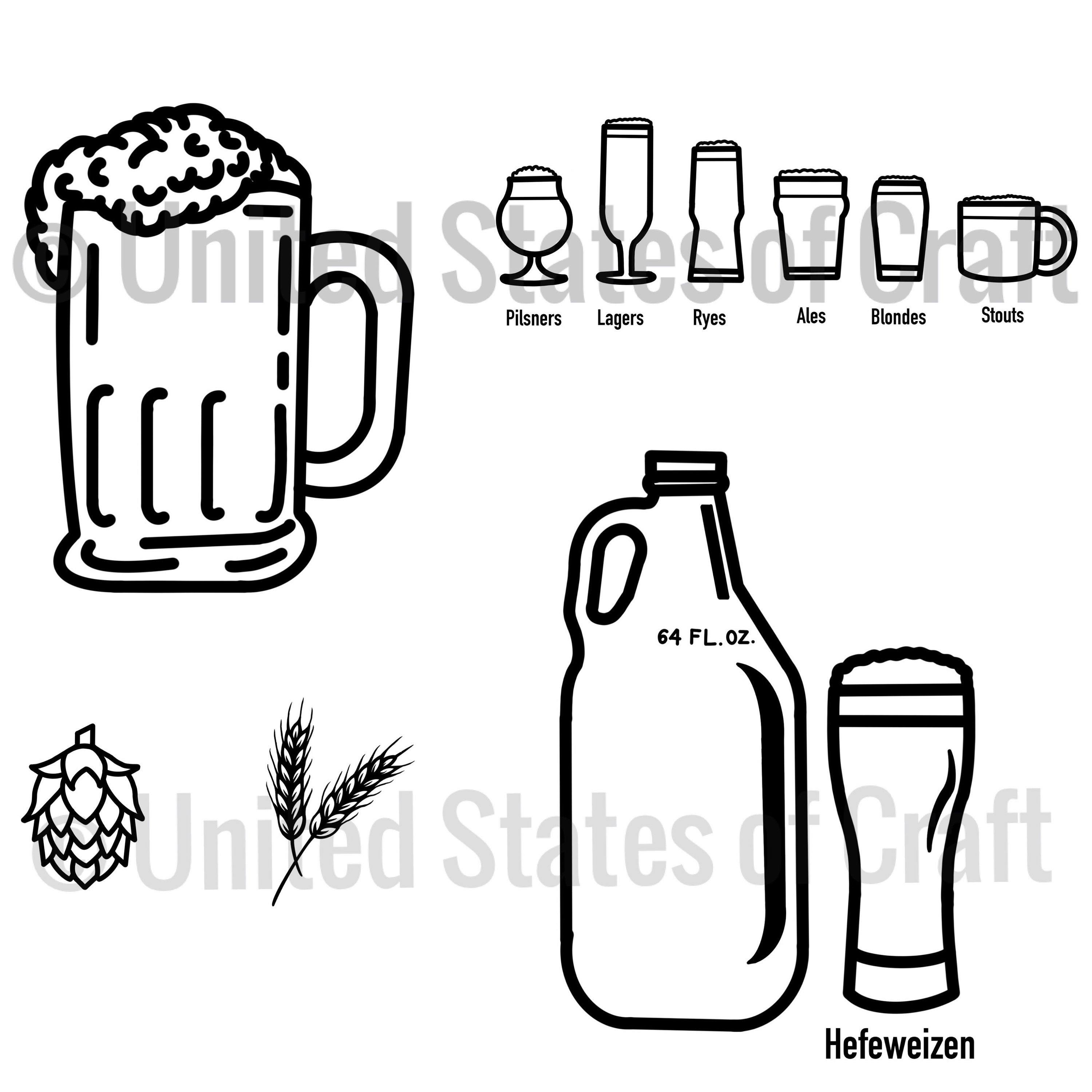 Beer Lover SVG/JPG set - Personal License