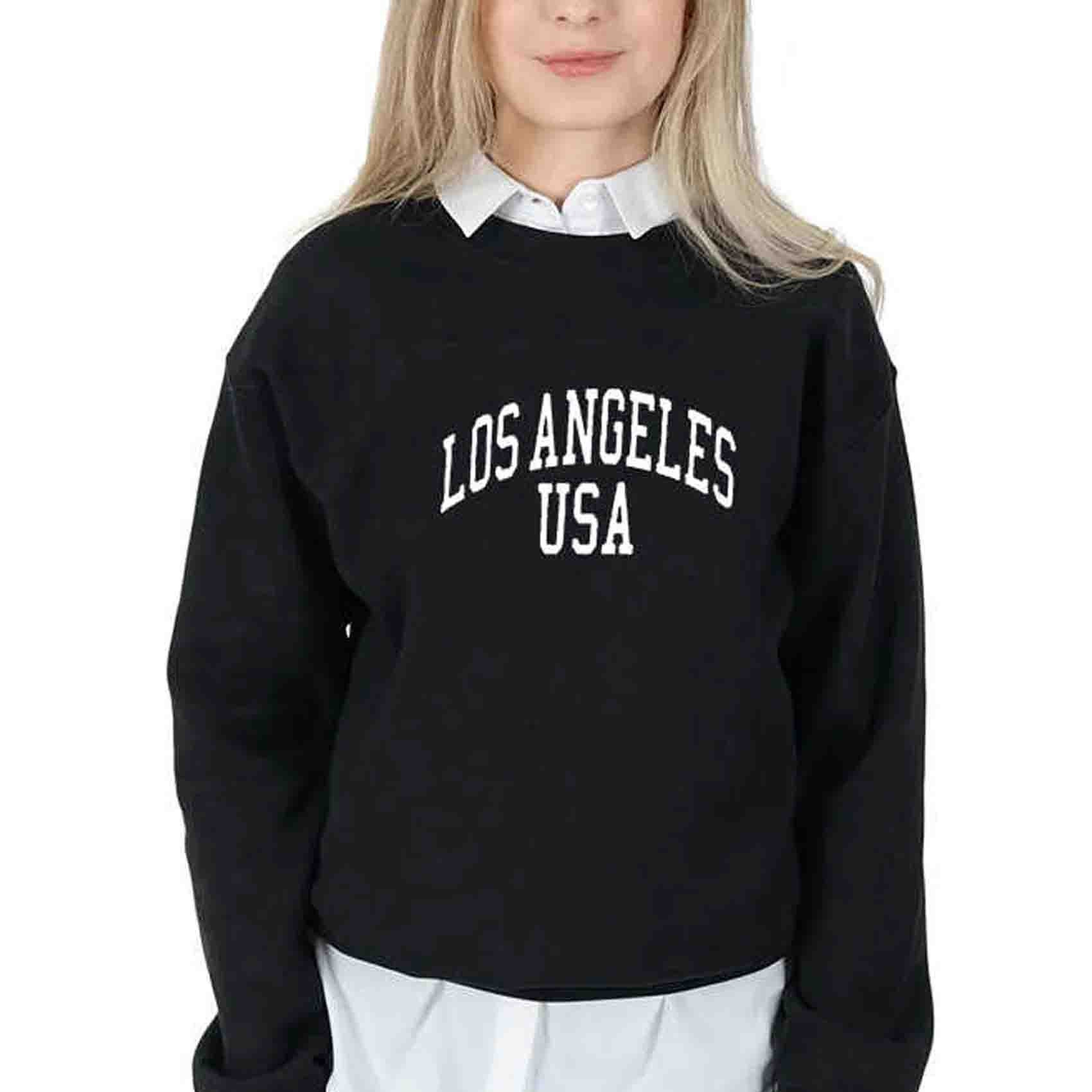 Los Angeles Print Sweatshirt America Long Sleeve Casual Tops | Etsy