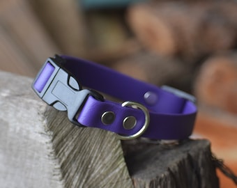 3/4 "Schnellverschluss Biothane Halsband mit Kunststoff-Hardwares
