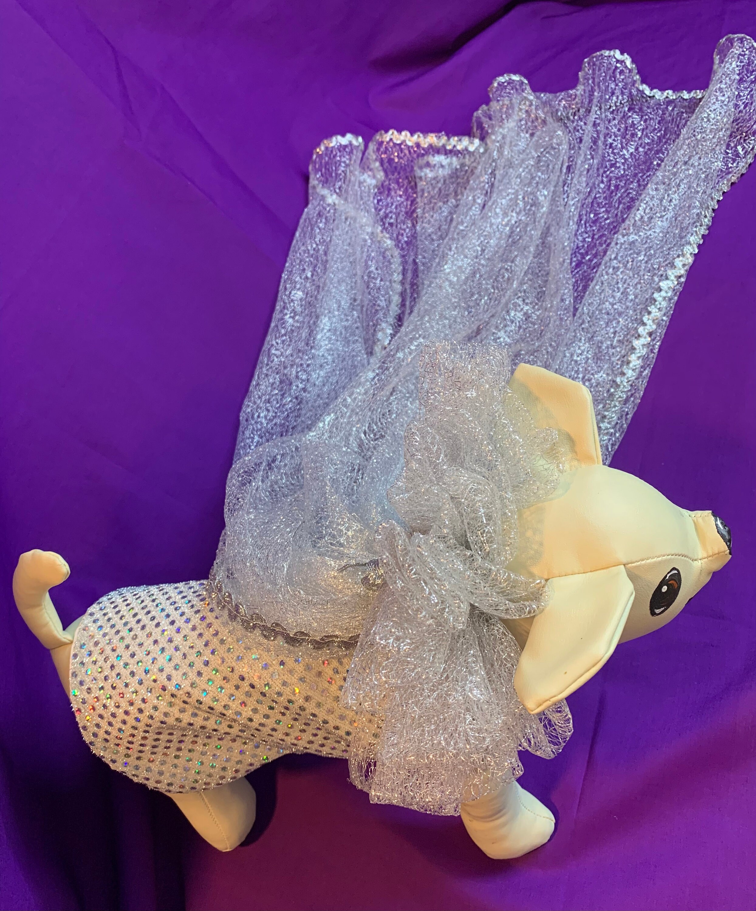 Dog Wedding Dress Dog Party Dress Pet Dress Removable Vail Etsy