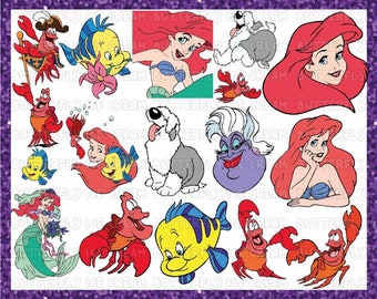 Download Free Little Mermaid Svg Etsy SVG Cut Files