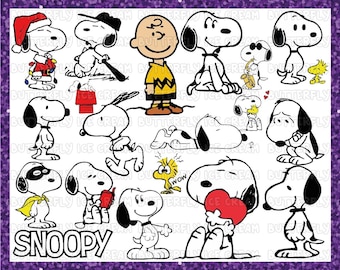 Snoopy Svg, Snoopy, Charlie Brown Svg, Snoopy Clipart, Snoopy Dog Svg, Peanuts Svg, Snoopy Cricut, Snoopy Silhouette, Snoopy Dxf Svg Dxf Eps