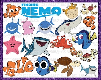 Finding Nemo Svg, Nemo Svg, Dory Svg, Finding Nemo, Finding Dory Svg, Nemo, Finding Nemo Clipart, Nemo Birthday, Fish Svg, Nemo Svg Dxf Eps