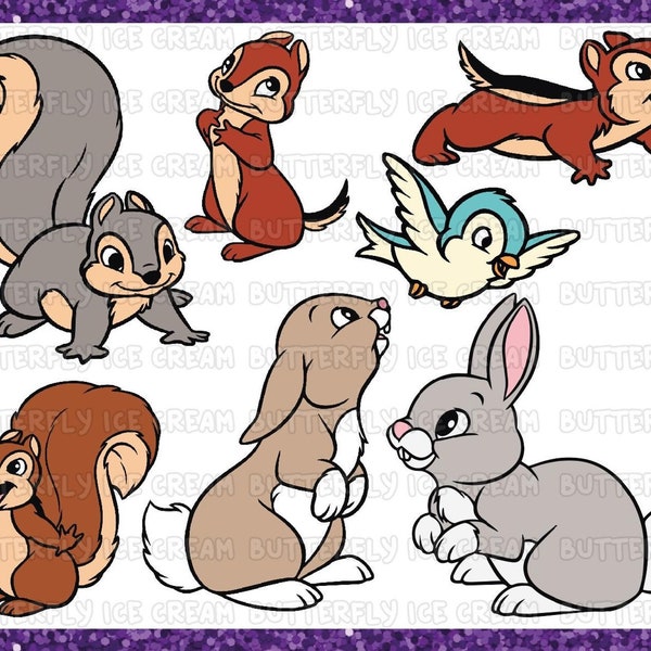 Animals Svg,   Animals Svg, Snow White Svg, Animals Clipart,   Svg, Bunny Svg, Squirrel Svg, Rabbit Svg,   Bunny Svg Dxf Eps