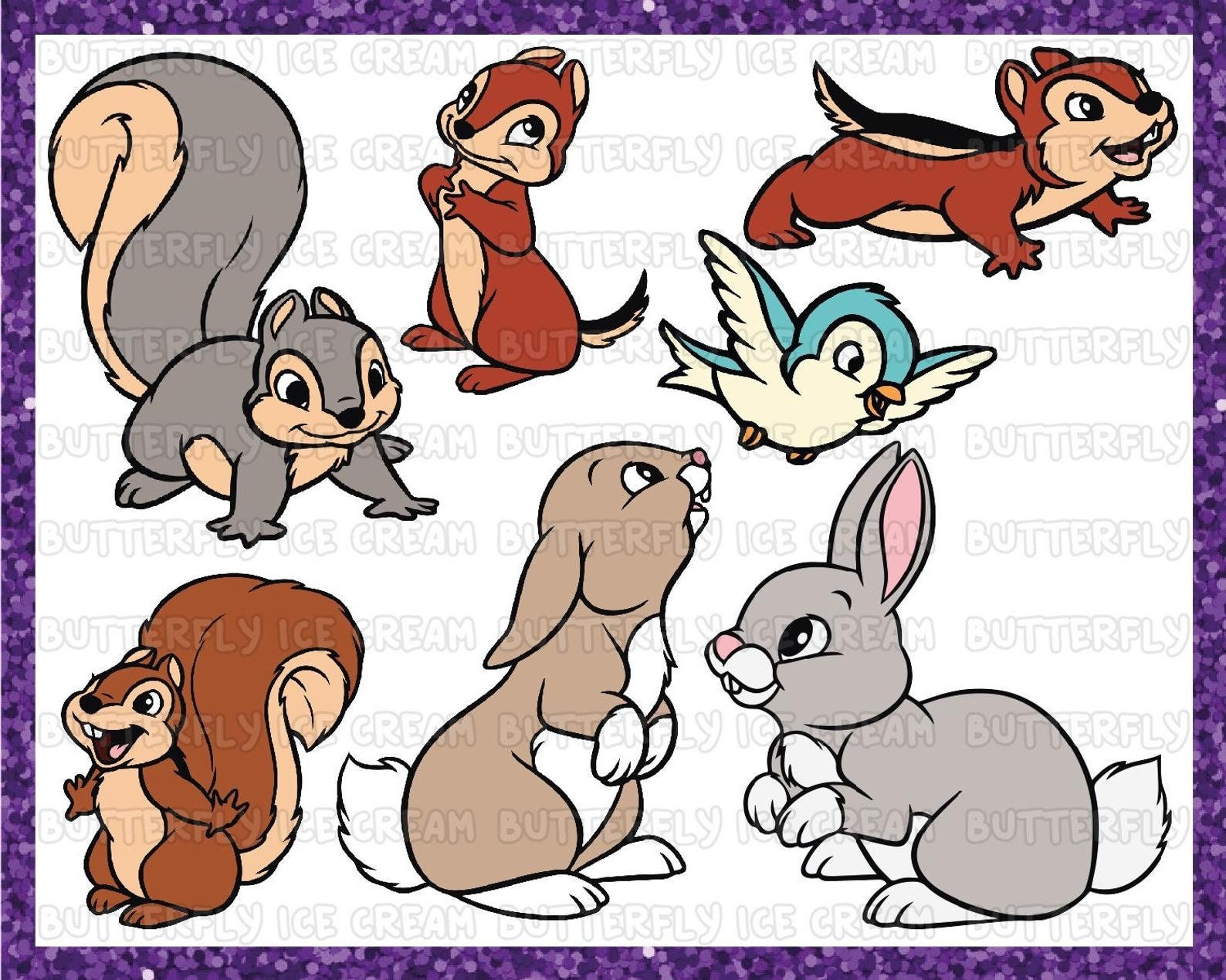 Animals Svg, Animals Svg, Snow White Svg, Animals Clipart, Svg, Bunny