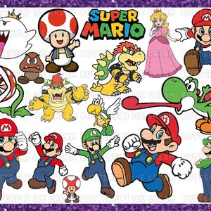 Super Mario Svg, Mario Svg, Luigi Svg, Super Mario Cricut, Super Mario Clipart, Super Mario Bros Svg, Mario Clipart, Super Mario Svg Dxf Eps