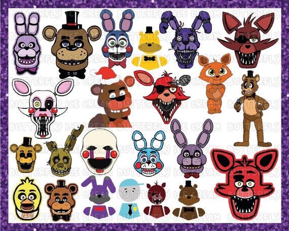 Fnaf Svg Five Nights Freddy Svg Freddy Svg Five (Instant Download) 