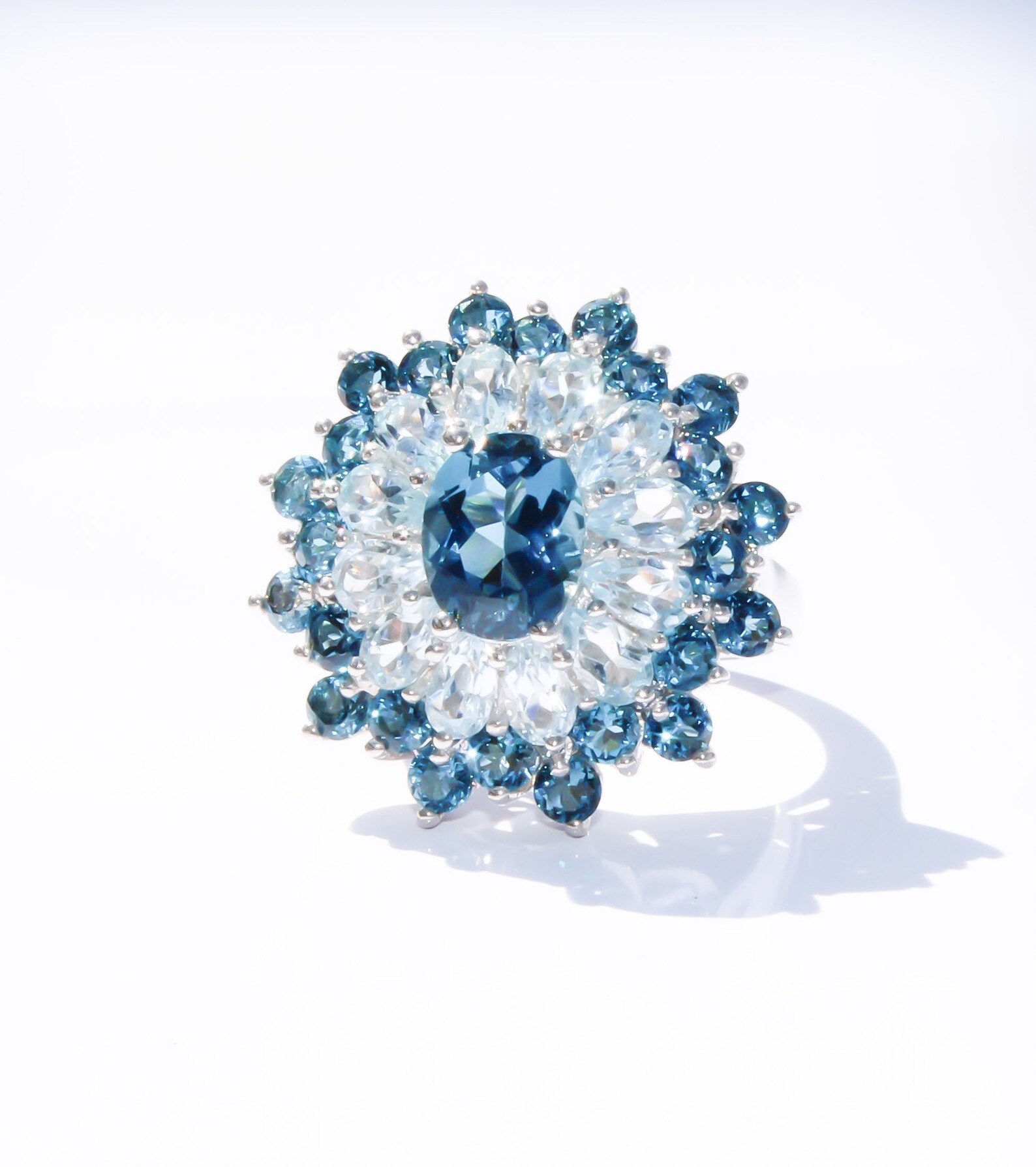 London Blue TopazDecember Birthstone Ring Womens Ring Etsy