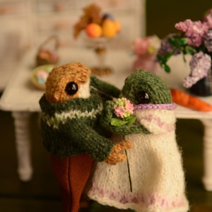 Rana de punto Mr. Fred Fisher Rana amigurumi, lindo rana de peluche
