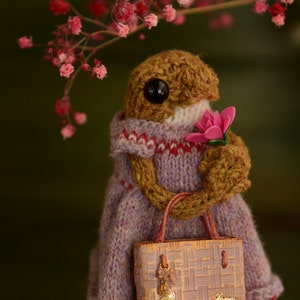 Rana tejida Francesca Fisher. Adorable rana de peluche - Regalo amigurumi de punto suave. Preciosa ranita con vestido. Hecha a medida.